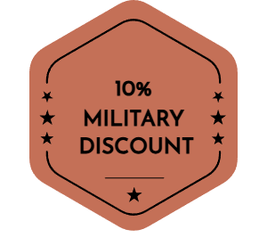 10% Military Discount Badge