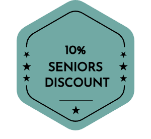 10% Seniors Discount Badge